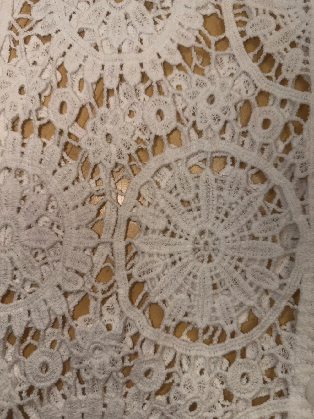 Charlie B cream crochet cardigan, L, CB2755 - Picture 4 of 4